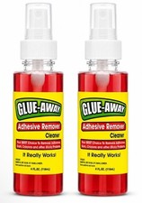 Glue Away Adhesive Remover Cleaner 4 oz x 2 Bottles Gum Glue Sticky Residue picture