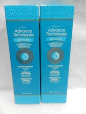 2 Avon Advance Techniques 360 nourish Moroccan Argan Oil Leave In Treatment S12J picture