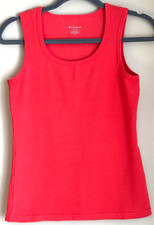 Y2K No Boundaries Tank Top Women's Size Large Coral Ribbed Stretch Shirt picture