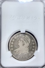 1812 Over 1 Capped Bust Silver Half Dollar picture