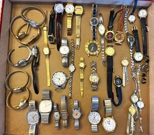 Vintage Watch Lot 40+ Pcs - 20 Japan, 3 Swiss, 1 Thailand Movt Parts Repair picture