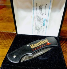 HAVOLINE FORMULA 3 OIL CUT ABOUT LITE ZIPPO KNIFE NO LONGER MADE 1999 Zippo picture