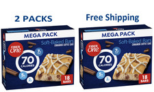 (PK2) Fiber One 70 Calorie Soft Baked Bars,Cinnamon Coffee Cake, Mega Pack,18 Ct picture