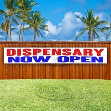 DISPENSARY NOW OPEN Advertising CBD Health Vinyl Banner Flag Sign USA XL01570 picture