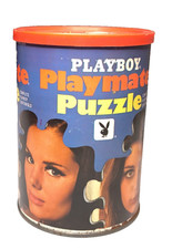 Vintage 1969 Playboy Tin Puzzle AP114 Jan Leslie Bianchini Playmate Collectible picture