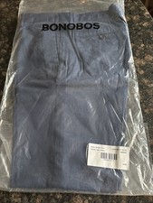 Bonobos Italian Stretch Chinos 31x32 Athletic Fit Dark Water Blue New R121 picture