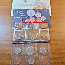 U.S. Mint 1987 & 1989 Uncirculated Coin Sets D & P Mint Marks w/ OGP picture