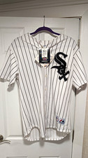 Majestic Chicago White Sox Nick Swisher #30 Pinstripe MLB Jersey Mens Size M NWT picture