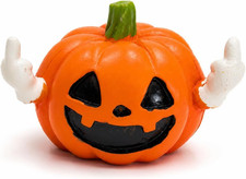 Funny Halloween Pumpkin Figurine Resin Jack O Lantern Decor Desk Shelf Fall US picture
