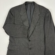 Bespoke VTG Oxxford Clothes Emperor's Cashmere Sport Coat 40R Charcoal Gray USA picture