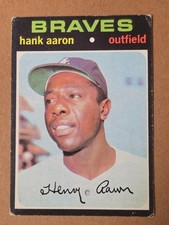 1971 Topps - Hank Aaron #400 Braves HOF VG/EX picture