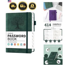 Password Book with Alphabetical Tabs, 4.5