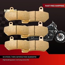 Sintered Front Rear Brake Pads 2008-2026 Harley Davidson FLHX Street Glide FA409 picture