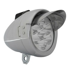 OG LOWRIDER CLASSIC Bicycle Bike Bullet Light W/Visor 7 LED Bulbs Chrome picture