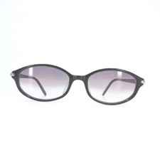 Hanae Mori Paris HP3371 Black Oval Sunglasses Made in Japan 51-17-135 picture