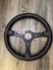 Vintage Raid Reid 1 Black Leather Steering Wheel   (Pre-Racemark) picture
