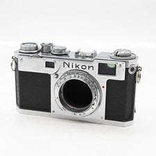 Nikon S2 Chrome Dial Nippon Kogaku Rangefinder Camera *Read notes #451 picture