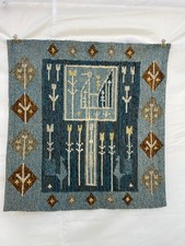 Vintage Eva Nemeth Handwoven Tribal Geometric Rug picture