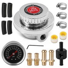 Manual Adjustable 1-5 PSI Fuel Pressure Regulator Carburetor Carb Fuel Pump Kit picture