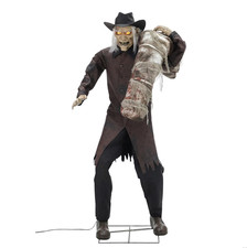 6 Ft Animated Grave Robber Halloween Decoration, Light-Up Sound Prop picture