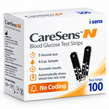 CareSens N Blood Glucose Test Strips | Accurate Blood Sugar Testing | Multi-Pack picture