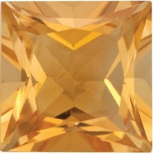 Natural Fine Yellow Gold Citrine - Square Princess - Brazil - AAA Grade picture
