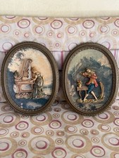 Set of 2 Vintage Italian 3D Wall Art picture