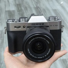 Fujifilm X-T30 Mirrorless Digital Camera Silver with 15-45mm Lens Kits 95% New picture