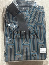 Phix Button Up Shirt Men’s XL Extra Multicolored Geometric Long Sleeve  NWT picture