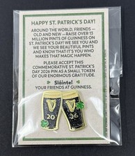 2026 Guinness Happy St. Patrick's Day Pin - New picture