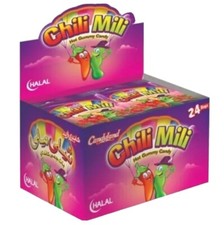 Chili Mili Spicy Jelly (24 Packets) New Halal Gummy Candy| 2 Box Expiry Apr-26 picture