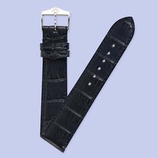 KELEK VERY RARE NOS Original Blue Alligator Strap with KELEK buckle 20mm x 18mm picture