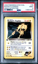 2000 Pokemon Gym Challenge Rocket's Zapdos Holo-1st Edition PSA 9 #15 picture