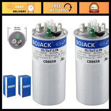 2 Pcs 35+5uF Dual Run Capacitor 370V/440V for AC Motor, Fan & Condenser picture