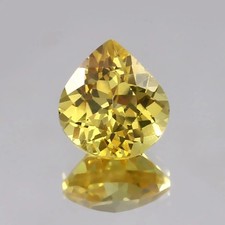 AAA Natural Flawless Ceylon Yellow Sapphire Loose Pear Gemstone Cut 4.90 CT picture