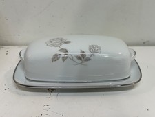 Japanese Noritake China Porcelain Rosay 6216 Pattern Lidded Butter Dish picture