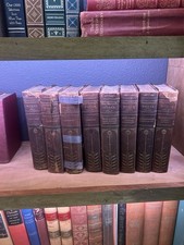 Antique Thackeray Works Edition De Luxe Cheltenham Society 8 Vol Vanity Fair Set picture