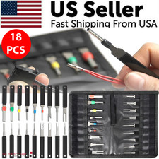 18Pcs Heavy Duty Thick Car Terminal Removal Kit Wire Connector Pin Release Tool picture