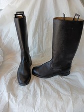 Vintage East German NVA Officer Jackboots Leather Knobelbecher Rubber Sole Sz 11 picture