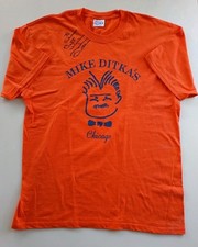 MIKE DITKA CHICAGO BEARS VINTAGE AUTOGRAPH SIGNED RESTAURANT SOUVENIR T SHIRT picture