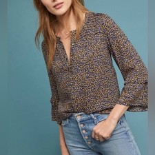 NWT - Maeve by Anthropologie Button Front Floral Blouse picture