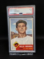 1953 Topps #278 Willie Miranda Browns PSA 5 - gorgeous condition 🔥 picture