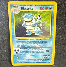 Blastoise 2/102 Base Set Holo Rare English 100 HP Stage 2 Pokemon TCG 1999 picture