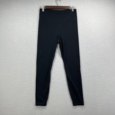 Athleta Elation Ultra High Rise Tight Leggings Womens M Black Solid Activewear picture