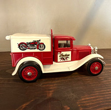 Liberty Classics 1:25 Ford Model A 1931 Pickup Truck Harley Diecast Red/White picture