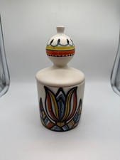Roger Capron Vallauris Ceramic Covered Lidded Jar Pot MCM French Pottery Tulip picture