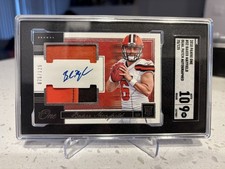 2018 Panini One - Rookie Dual Patch Autographs Baker Mayfield #52 /125 picture