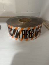Detectable Underground Warning Tape “Caution Fiber Optic Line Buried” Orange picture
