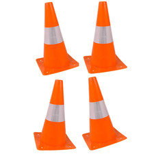 Conos de seguridad naranjas - Conos de peligro (4 piezas) Cono de seguridad de p picture