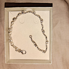 Zales Sterling Silver Bracelet 7 Inches New in Box picture